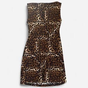 No Boundaries Vintage Y2K Leopard Print Slinky Mini Dress